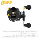 Lew's Fishing SS1SHLA Speed Spool LFS Baitcasting Reel, 7.5: 1 Gear Ratio, 9Ss+1Rb Bearings, Left Hand, One Size, Black