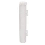 attwood 12708-2 PVC Rod Holder Storage, White PVC Construction, 9 Inches Long, Holds Rod Grips Up to 1 ¾-Inch Diameter, One Size