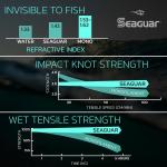 Seaguar Invizx Freshwater 100% Fluorocarbon Fishing Line 15lbs, 200yds Break Strength/Length, clear - 15VZ200