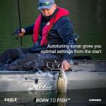 Lowrance Eagle 4X FishFinder with Bullet Transducer, 4-inch IPS Portrait Screen, Black, 000-16110-001