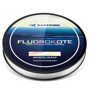 KastKing Fluorokote 100% Fluorocarbon Coated Fishing Line, Fluorocarbon Leader, Extreme Clarity,Fast Sinking,Shock Resistant, High Abrasion Resistance