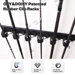 OJYDOIIIY Wall Mount Fishing Rod Holders,Vertical Fishing Pole Storage Rack for Garage