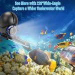 Fishing Camera, 220° Ultra-Wide 1080P HD Underwater Fishing Camera with 4.3" LCD & IR Night Vision, 50ft Cable for Ice Lake Boat Kayak Fishing