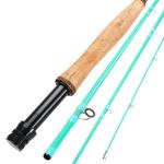 Sougayilang Fly Fishing Rod - High-Performance IM8 Carbon Blank, 9ft for 5/6wt and 7/8wt, Travel-Friendly Design-#5-Turquoise