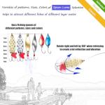 EXAURAFELIS 79pcs Fishing Lure Fish Bait swimbaits Bass Lures kit Tackle Including Crankbaits Metal Spoons Plastic Worms Jigs Topwater Lures Tackle Box Fishing Gear