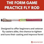 Redington Form Game Fly Rod, Practice Fly Fishing Rod for Beginners, 4'2" w/Line - Lava, One Size (5-8012027)