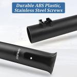 6 Tube Fishing Rod Holder Bracket Black Fishing Pole Holder with Screws for Garage Boat Cooler Trailer