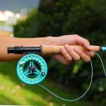 Sougayilang Fly Fishing Rod - High-Performance IM8 Carbon Blank, 9ft for 5/6wt and 7/8wt, Travel-Friendly Design-#5-Turquoise