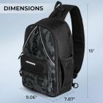 KastKing Karryall Sling Tackle Bag–Fishing Sling Pack,Fishing Backpack With Rod Holder,MOLLE System,Soft Bait & Gear Storage