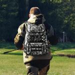 Piscifun Fishing Tackle Backpack with Rod Holders & 4 Tackle Boxes, Outdoor Fishing Bag with Waterproof Rain Cover Camouflage