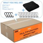 Amazgolf Golf Net,10x10Ft Golf Practice Net,Sports Practice Barrier Net, Heavy Duty Ball Netting Golf Hitting Net, DIY Ball Net,Baseball Net Hockey Net and Chipping Net