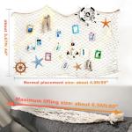 2 Pack Fish Net Decorations for Party, Natural Cotton Hawaiian Party Fishing Net Decorative, Nautical Themed Cotton Fishnet Under The Sea Pirate Ocean BeachHalloween Decor