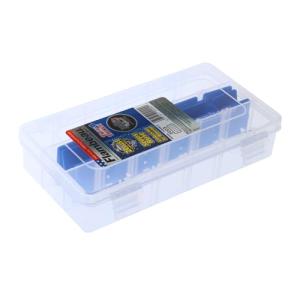 Flambeau Outdoors 2003 Tuff Tainer, Fishing Tray, Includes [15] Zerust Dividers, 18 Compartments, Blue, Transparent white - 7" x 4.12" x 1.5"