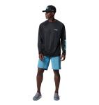 Columbia Men's Terminal Tackle Long Sleeve Fishing Shirt, Black/Gulf Stream Logo, XX-Large