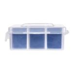 Flambeau Outdoors 2003 Tuff Tainer, Fishing Tray, Includes [15] Zerust Dividers, 18 Compartments, Blue, Transparent white - 7" x 4.12" x 1.5"