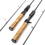 Ultralight Carbon Fiber Spinning Rod 6ft Fast Action 4-12lb Freshwater Saltwater