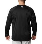 Columbia Men's Terminal Tackle Long Sleeve Fishing Shirt, Black/Gulf Stream Logo, XX-Large