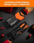 KastKing SteelStream Fishing Tool Set, Fishing Gear - Corrosion Resistant Fishing Pliers, Fillet Knife, Fishing Scissors, Fish Lip Gripper, Multi-Functional Jaw, Fishing Gifts for Men