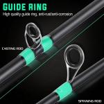 4 Section Fiberglass Spinning Rod 180cm Medium Fast Action Travel Carp Pole