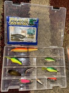 New Plano 3600 Tackle Box With Bass Fishing Lures JDM Rapala Mix
