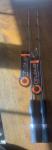 2 Pieces Celsius Black Ice II Ice Fishing Jigging Rods 24” Ultra Light