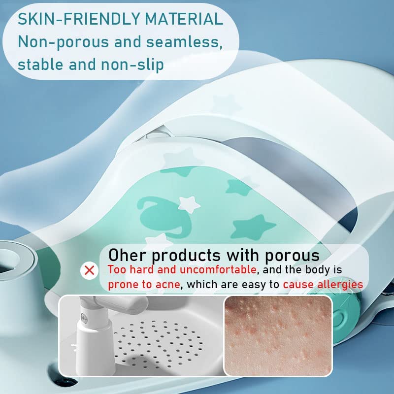 Adjustable Baby Bath Seat with Non-Slip Mat