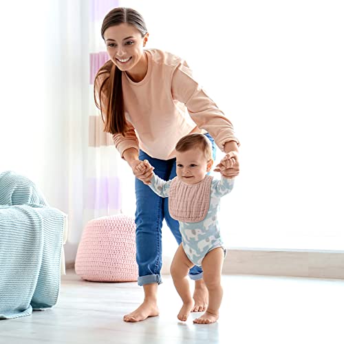 6-Pack Stylish Muslin Bibs for Babies