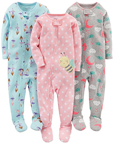 Carter's Cotton Baby Girl Pajama Set, 3-Pack, 18M