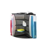 Onyx Mesh Corner Desk Organizer - Black