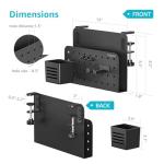 Under Desk Laptop Storage Organizer with Pegboard