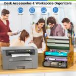 6-Tier Mesh Desk Organizer with Drawer and Pen Holders