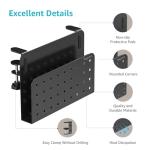 Under Desk Laptop Storage Organizer with Pegboard