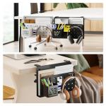 Under Desk Laptop Storage Organizer with Pegboard