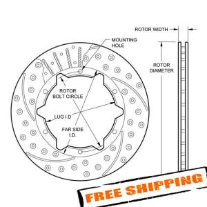 Wilwood SRP Drilled Performance Rotor 160-7099-BK