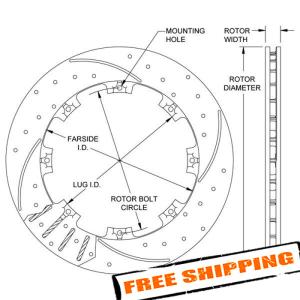 Wilwood SRP Drilled Performance Rotor 160-7104-BK