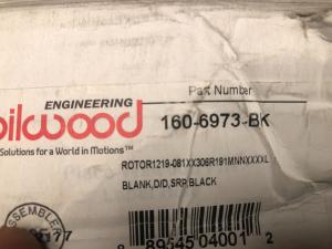 Wilwood SRP Drilled Performance Brake Rotor