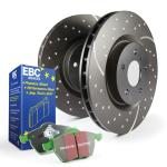EBC Greenstuff Slotted Rear Rotors & Pads
