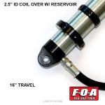 FOA 2.5" Coil Over Shocks - 12" Travel