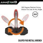 360° Ratcheting Brake Piston Spreader Tool