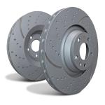 EBC GD7558 Sport Slotted Rear Rotors - Dodge Durango