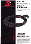 Air Lift 3H/3P Second Compressor Wiring Harness