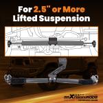 Dual Steering Stabilizer Lift Kit for Ram 2500/3500