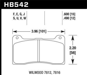 Hawk Performance Wilwood HPS 5.0 Brake Pads