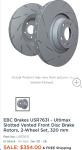 EBC USR7631 Front Rotors for Nissan/Infiniti
