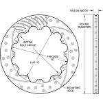 Wilwood SRP Drilled Performance Brake Rotor