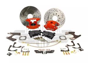 GM 10/12 Bolt Rear Disc Conversion with Red Calipers