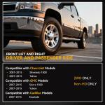 3" Lift Spindles for Chevy Truck/SUV 2WD