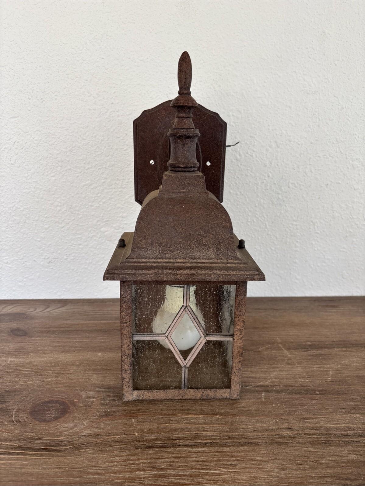 Copper Metal Indoor/Outdoor Wall Lantern Lamp