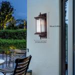 Large Seeded Glass Wall Lanterns for Porches