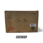 Pia Ricco 9" Brushed Nickel Wall Lanterns (Set of 2)